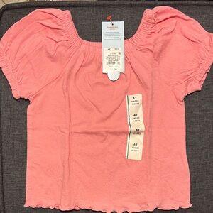 Cat & Jack Coral Short Sleeve Top
